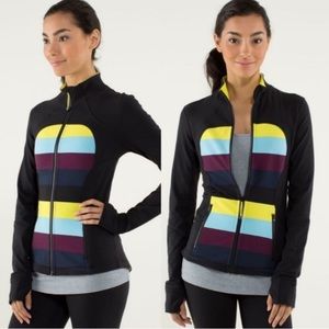 Lululemon forme ll define pow stripe scuba jacket